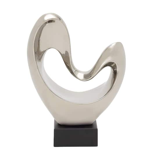 14" Porcelain Modern Abstract Sculpture